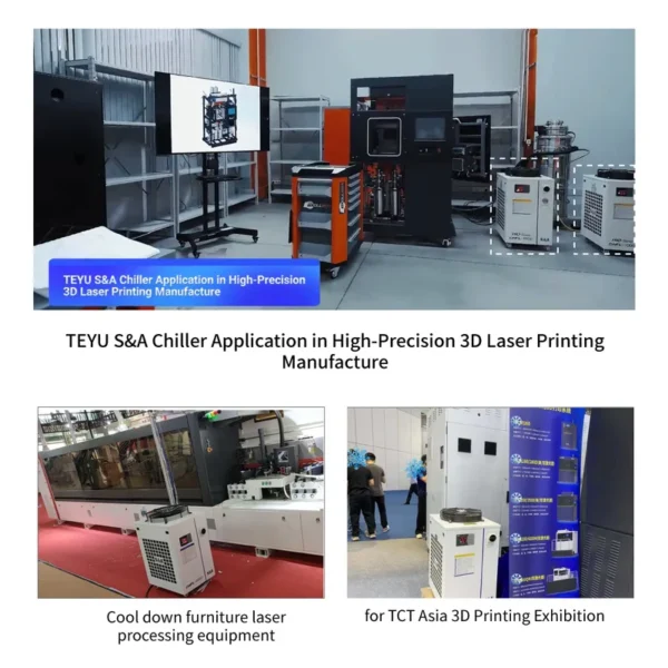 Industrial Water Cooled Chiller, Portable, CW-3000, CW-5000 - view 4