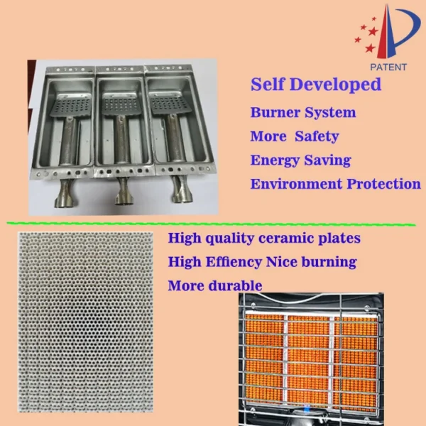 Infrared Ceramic Gas Heater, Portable, SN13-BF - view 4