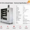 Infrared Diesel Industrial Heater, SD-10, 10KW - view 2