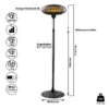 Infrared Electric Heater, 220v, 2000w, Waterproof - view 5