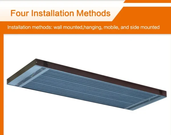 Infrared Radiant Heater, 1500W, Wall - view 2