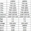 Infrared Radiant Heater, IP44, Ceiling, Wall, 1800w - view 5