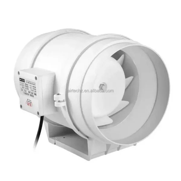 Inline Air Booster Fan, 110v, 8" - view 3