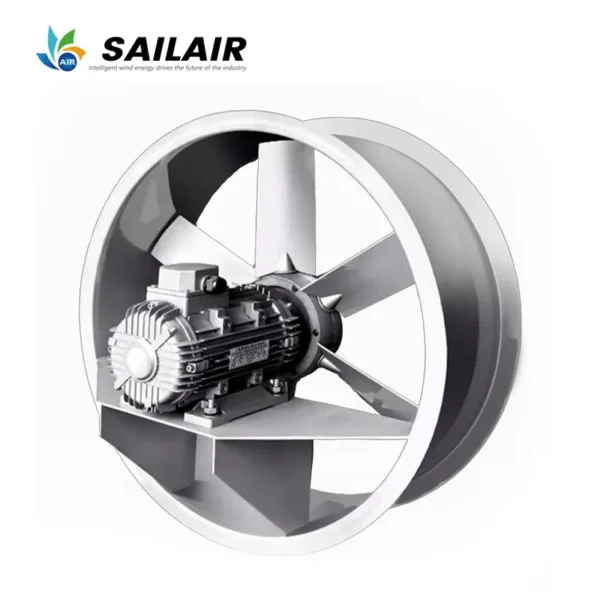 Inline Axial Extraction Fan, 380V220V415V, 8000-12600m3