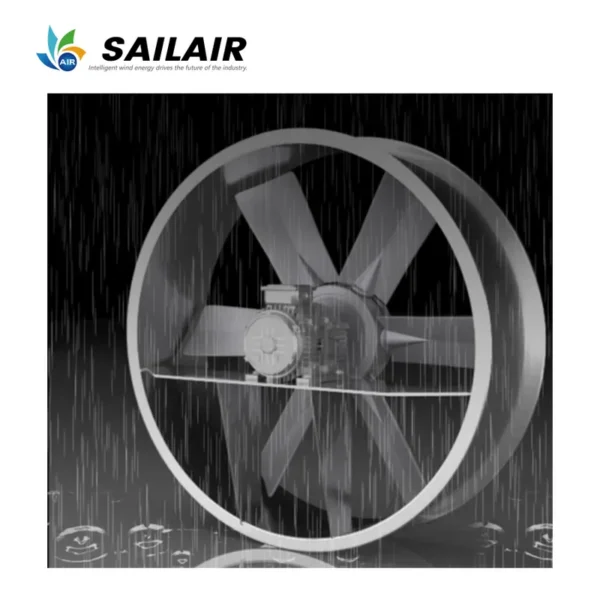 Inline Axial Extraction Fan, 380V220V415V, 8000-12600m3 - view 4
