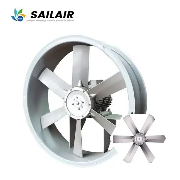 Inline Axial Extraction Fan, 380V220V415V, 8000-12600m3 - view 6