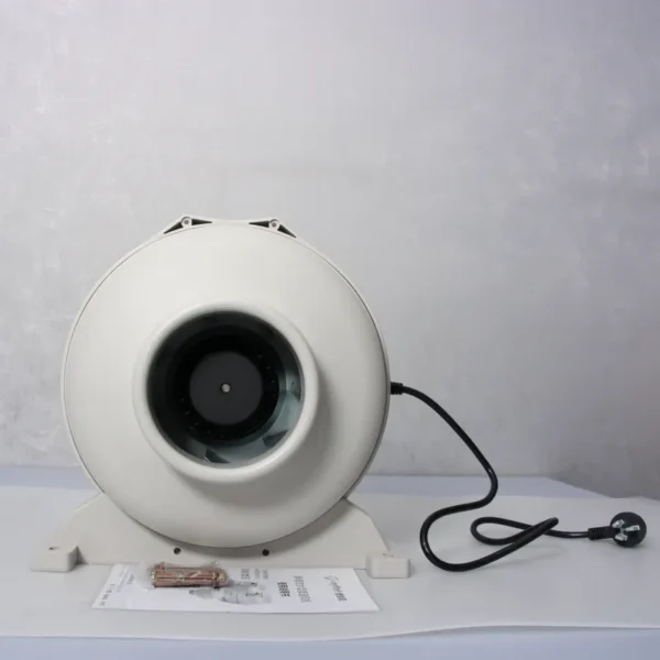 Inline Centrifugal Duct Fan, 150mm, 650m3/h, PVC, HVAC