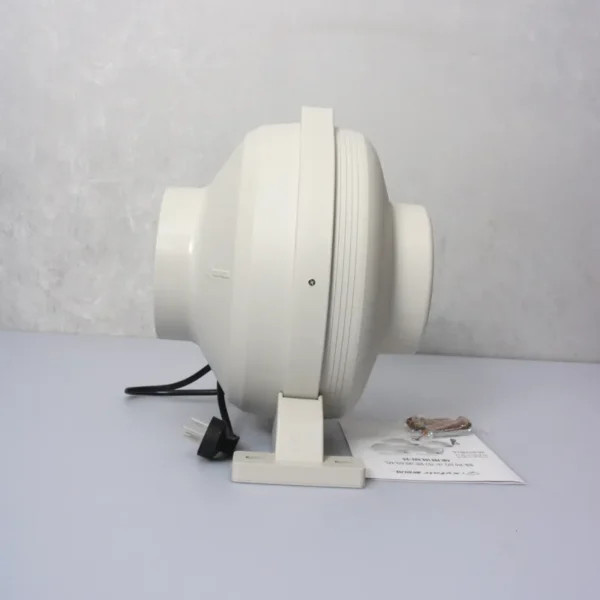 Inline Centrifugal Duct Fan, 150mm, 650m3/h, PVC, HVAC - view 3