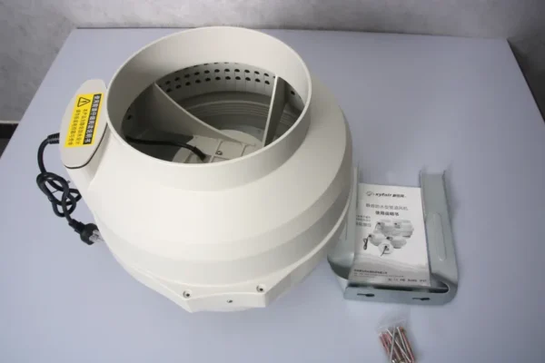 Inline Centrifugal Duct Fan, 250mm, PVC - view 4