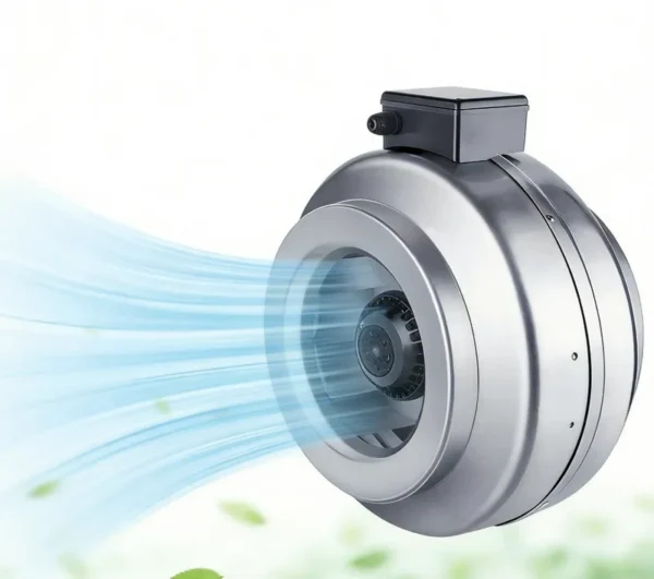 Inline Circular Duct Fan, 1895CFM, 220 V, Corded Electric
