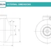 Inline Circular Duct Fan, 425CFM, 110 V, Corded Electric - view 5