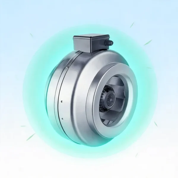 Inline Circular Duct Fan, 620CFM, 220 V, Corded Electric