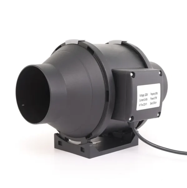 Inline Duct Booster Fan, 110/220V, Centrifugal, 4" - view 2