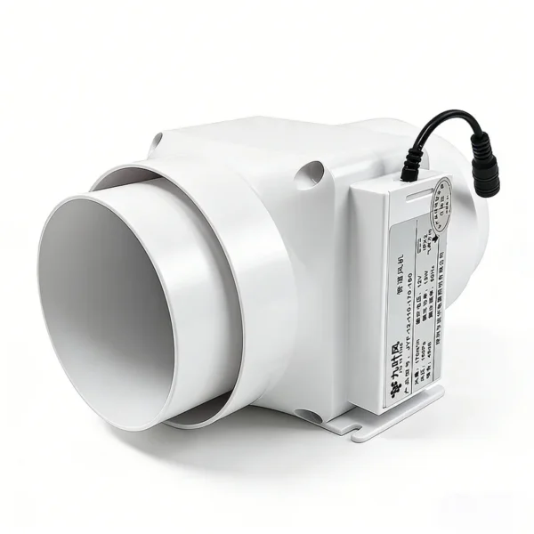 Inline Duct Booster Fan, 12V, Plastic, 110mm, HVAC - view 4