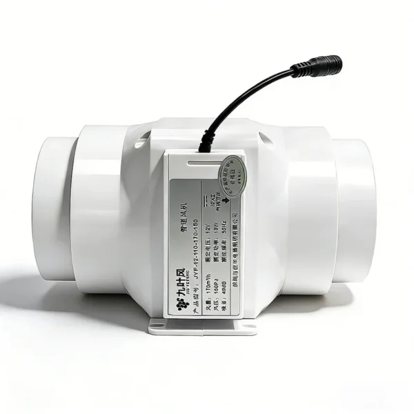 Inline Duct Booster Fan, 12V, Plastic, 110mm, HVAC - view 6