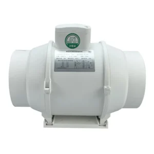 Inline Duct Booster Fan, 200mm, 110V, A.C. Source