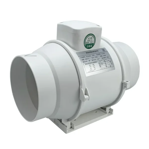 Inline Duct Booster Fan, 200mm, 110V, A.C. Source - view 2