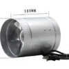 Inline Duct Booster Fan, Stainless, Steel - view 6