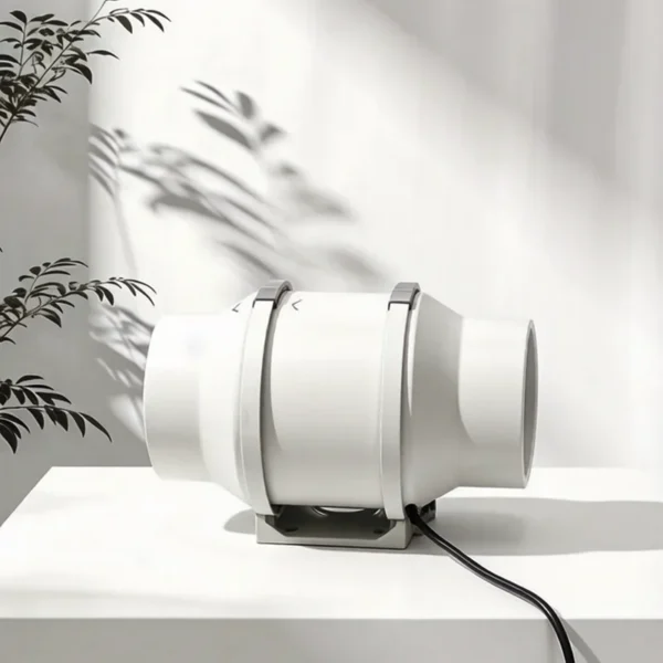 Inline Duct Exhaust Fan, 100mm, Plastic - view 2