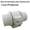 Inline Duct Exhaust Fan, 110-240V~, A.C. Source