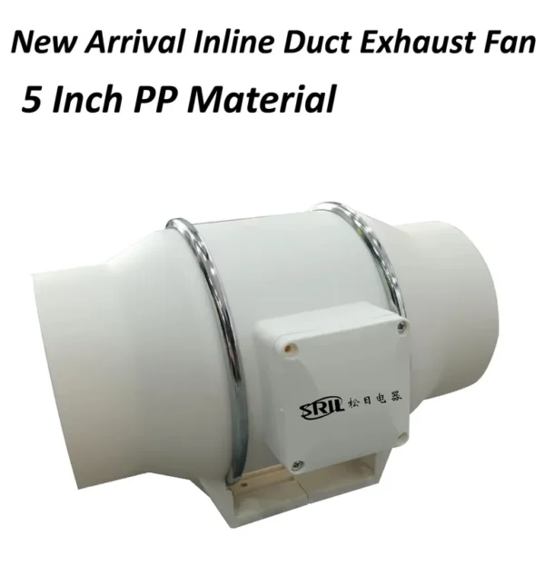 Inline Duct Exhaust Fan, 110-240V~, A.C. Source