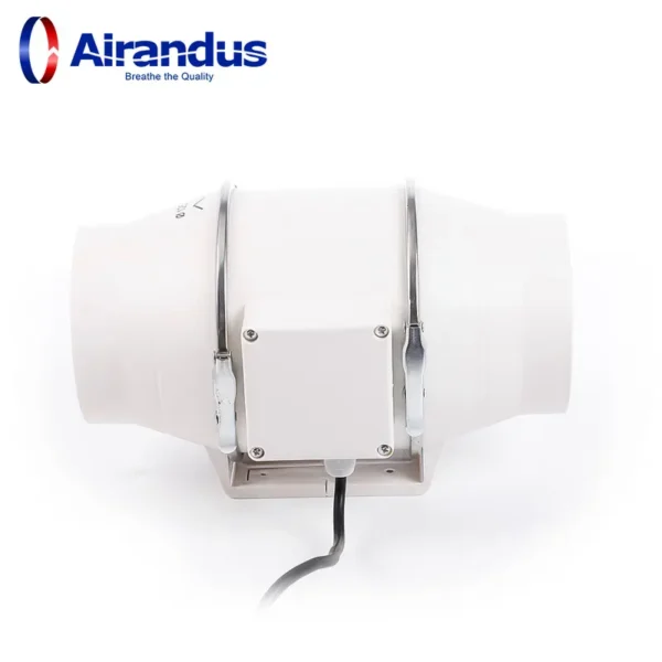 Inline Duct Exhaust Fan, 220V, Stainless Steel - view 2