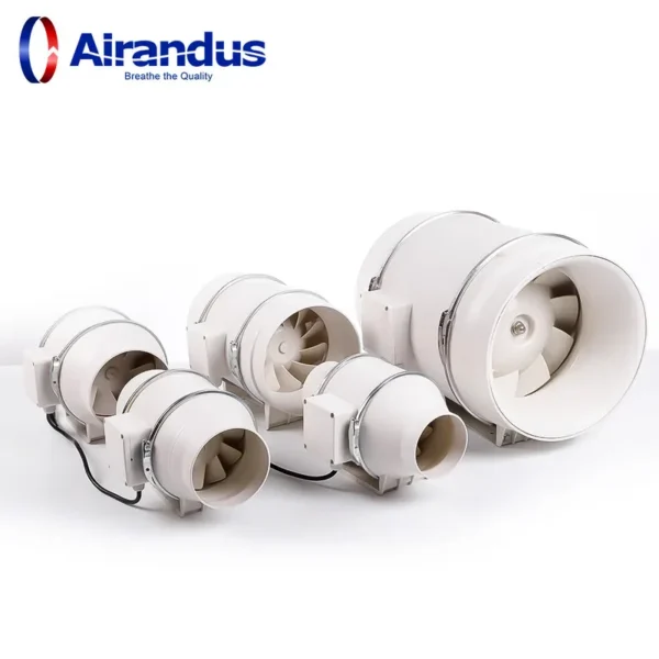 Inline Duct Exhaust Fan, 220V, Stainless Steel - view 5