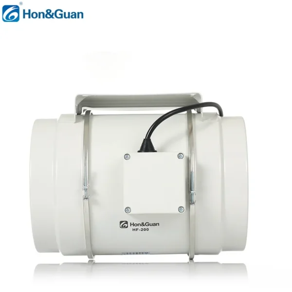 Inline Duct Exhaust Fan, 8inch, IP44, Waterproof, 500 - view 2