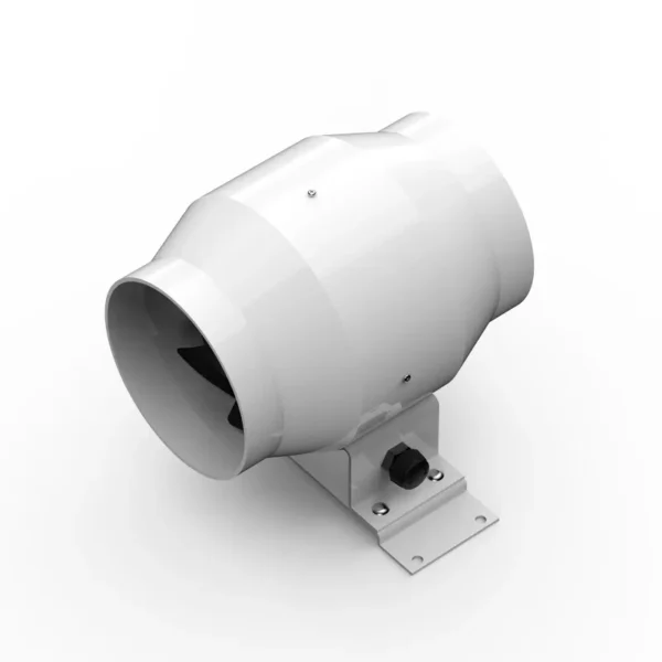 Inline Duct Exhaust Fan, Aluminum, 110V, Electric - view 4
