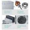 Inline Duct Exhaust Fan, HEPA, 220 V, Corded Electric - view 2