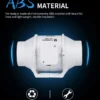 Inline Duct Exhaust Fan, Plastic, IP44 - view 4