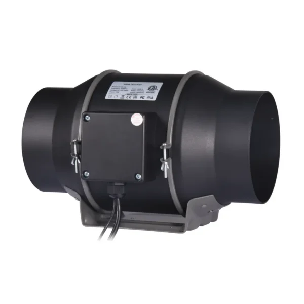 Inline Duct Fan, 100~240V, 115, Plastic - view 3