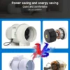 Inline Duct Fan, 100~240V, 366~2206m³ - view 6
