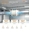 Inline Duct Fan, 100mm, 150mm, 200mm