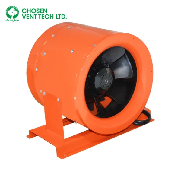 Inline Duct Fan, 110-120V, Metal