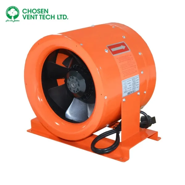 Inline Duct Fan, 110-120V, Metal - view 4