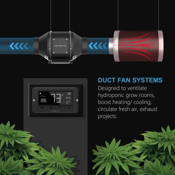 Inline Duct Fan, 110-240V, Electric - view 6