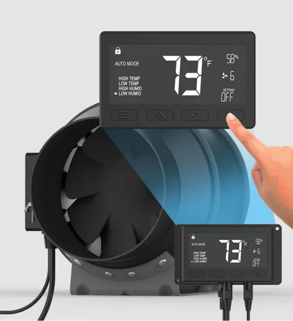 Inline Duct Fan, 110V/220V/230V, 4"