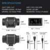 Inline Duct Fan, 110v, Battery Powered - view 6