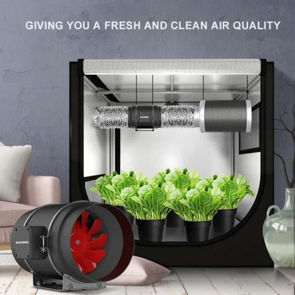 Inline Duct Fan, 120V, Stainless Steel - view 4