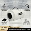 Inline Duct Fan, 125mm-315mm, PWM