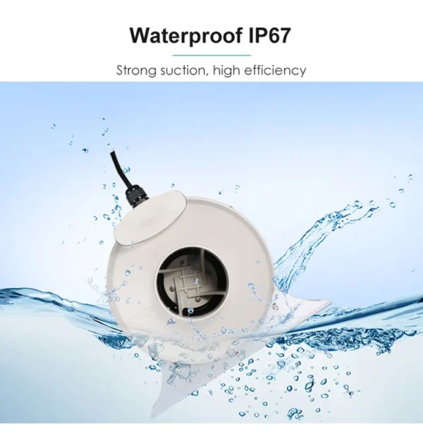Inline Duct Fan, 150mm, 6inch, IP67, Waterproof - view 6