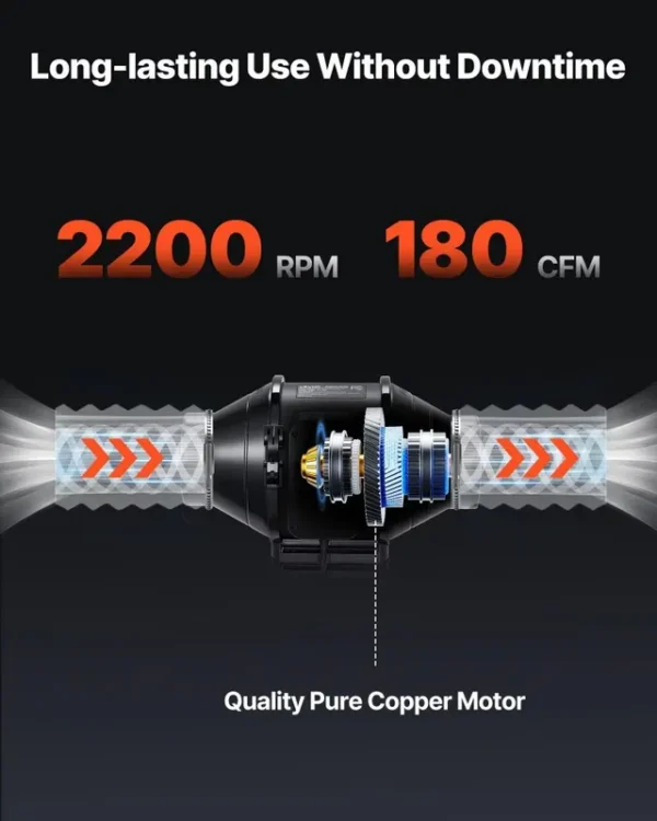 Inline Duct Fan, 180, CFM - view 4