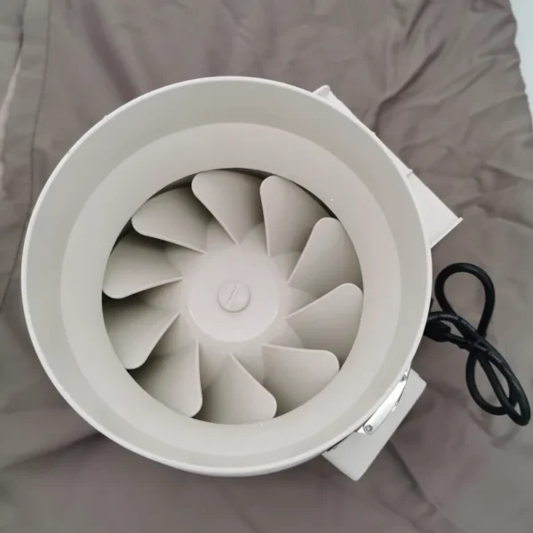 Inline Duct Fan, 200, 8", Plastic, HVAC - view 4
