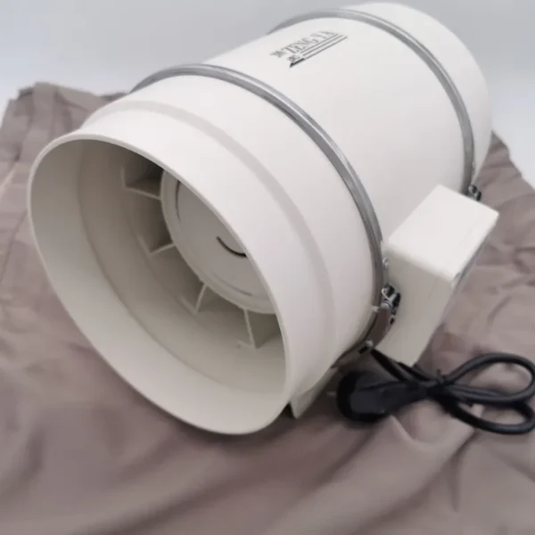 Inline Duct Fan, 200, 8", Plastic, HVAC - view 5