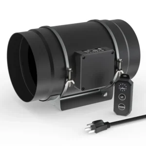 Inline Duct Fan, 200mm, 1411, 10-Speed, PWM