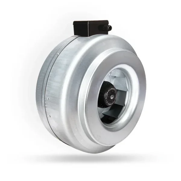 Inline Duct Fan, 200mm, 230V, 120W, Centrifugal