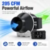 Inline Duct Fan, 205CFM, HVAC - view 3