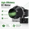Inline Duct Fan, 205CFM, HVAC - view 4