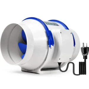 Inline Duct Fan, 220, 240, Plastic, ORGF125, 256MM, 208MM
